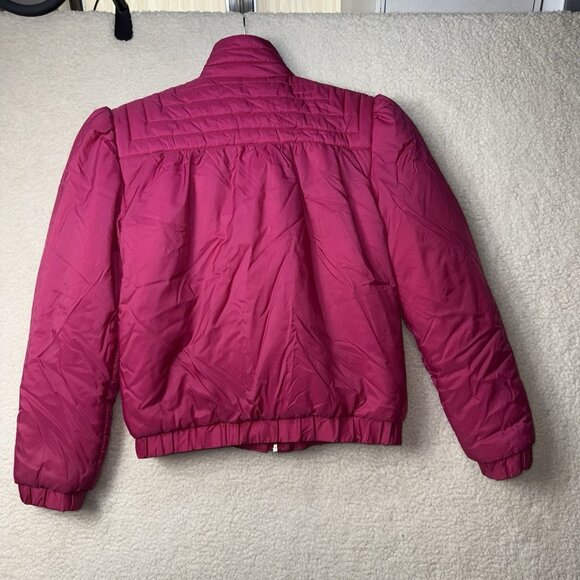 Vintage 80's Women's Ski Jacket Puffer Pink Size Medium Nylon Snow Winter - Picture 5 of 7
